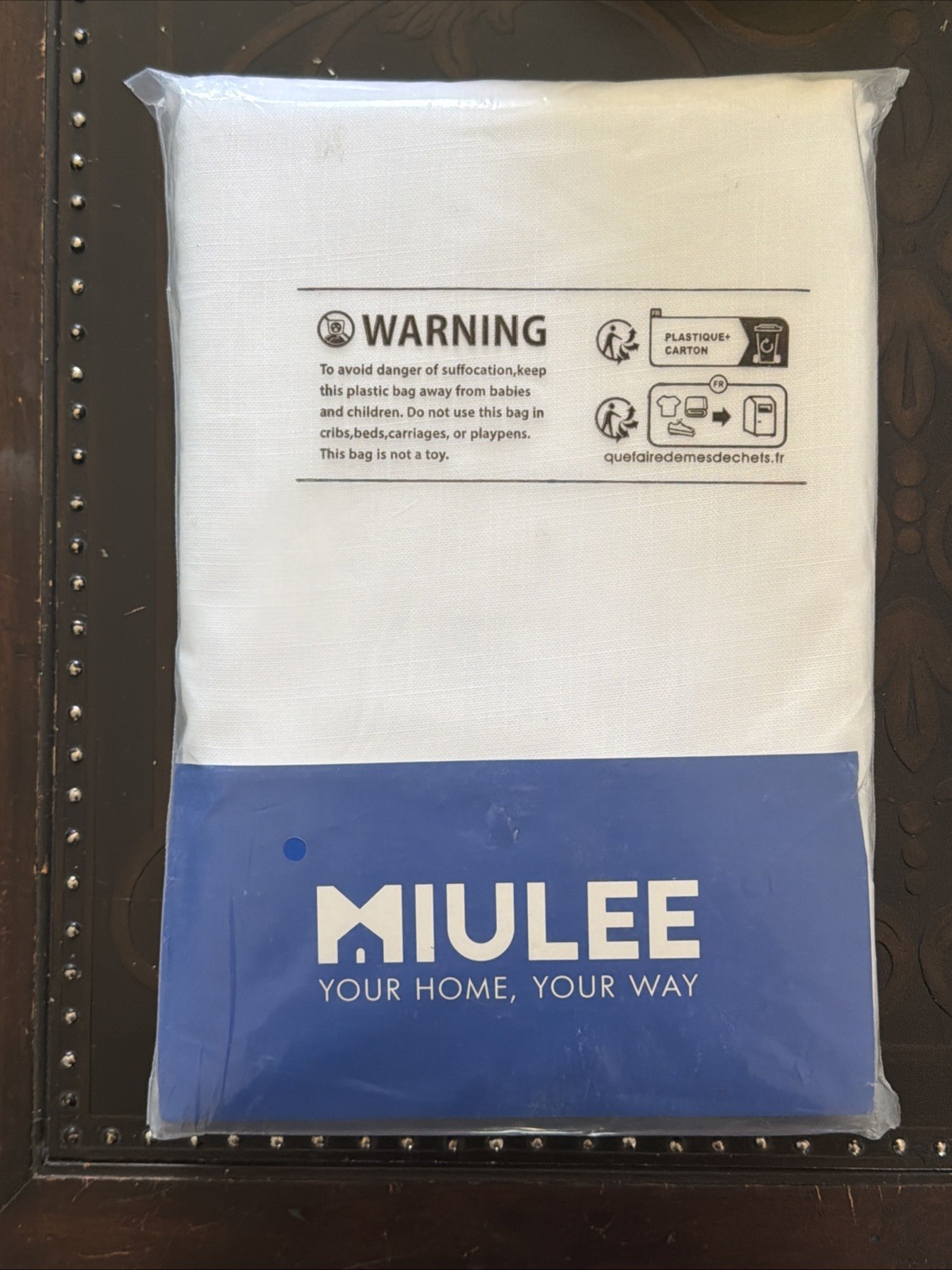 MIULEE White Linen Curtains 52″ x 84″ 2 Panels for Bedroom or Living Room – NEW