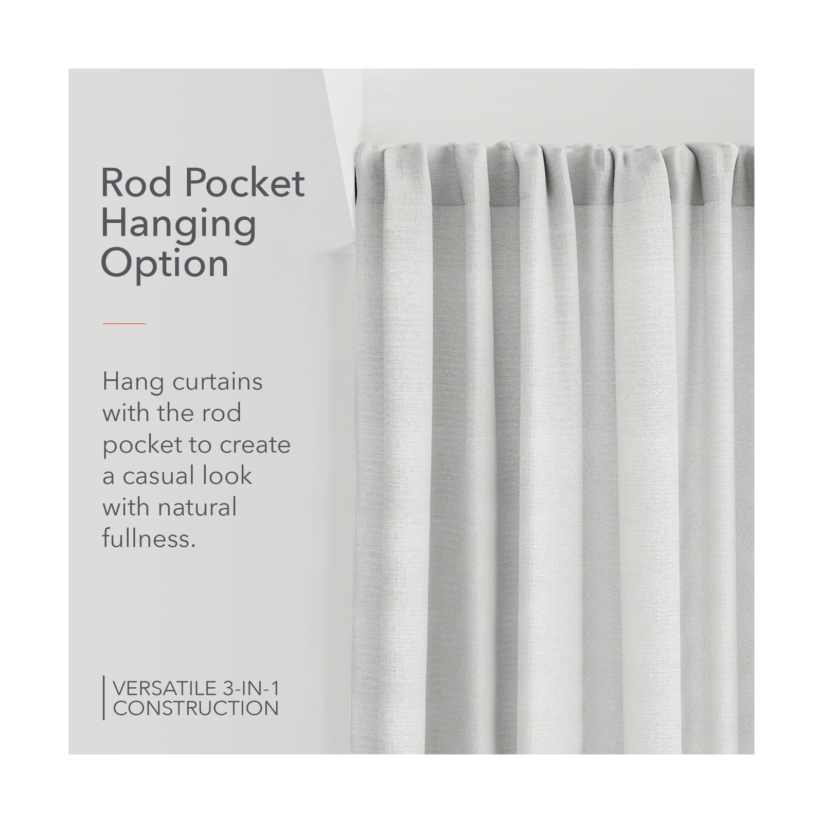 Sunbrella Durant Light Filtering Curtains | 50 in. W X 96 in. L | White | Fad…