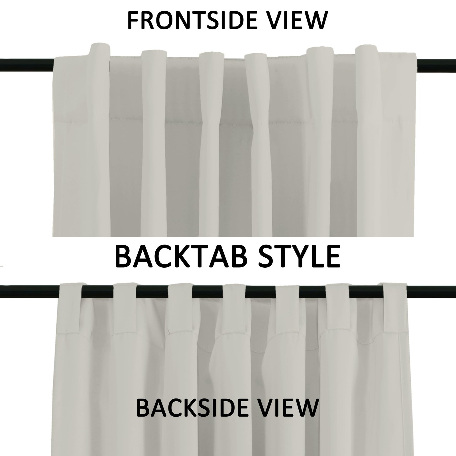 Turquoize Window Curtains Insulated Thermal 52 Inch Wide By 84 Inch Long Back