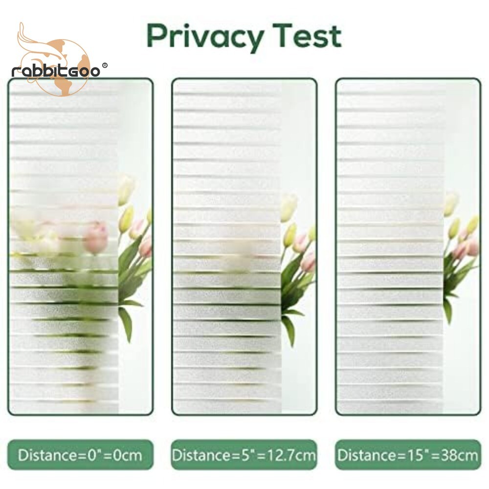 rabbitgoo Blinds Window Film Privacy Self Adhesive Static Cling Glass Sticker