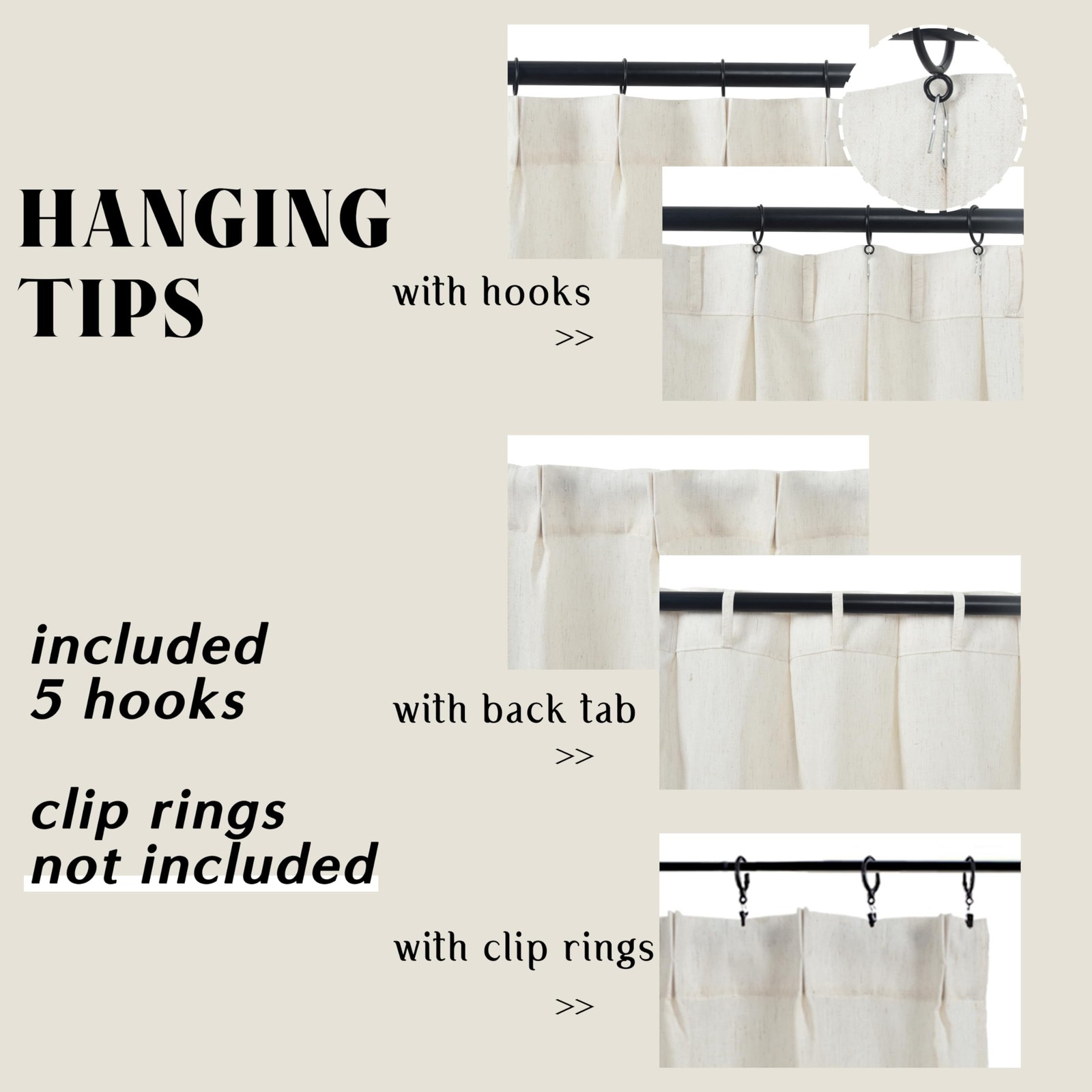 Lino Rosa Cafe Curtains for Kitchen Window Over Sink,Farmhouse Sheer Linen Pi…