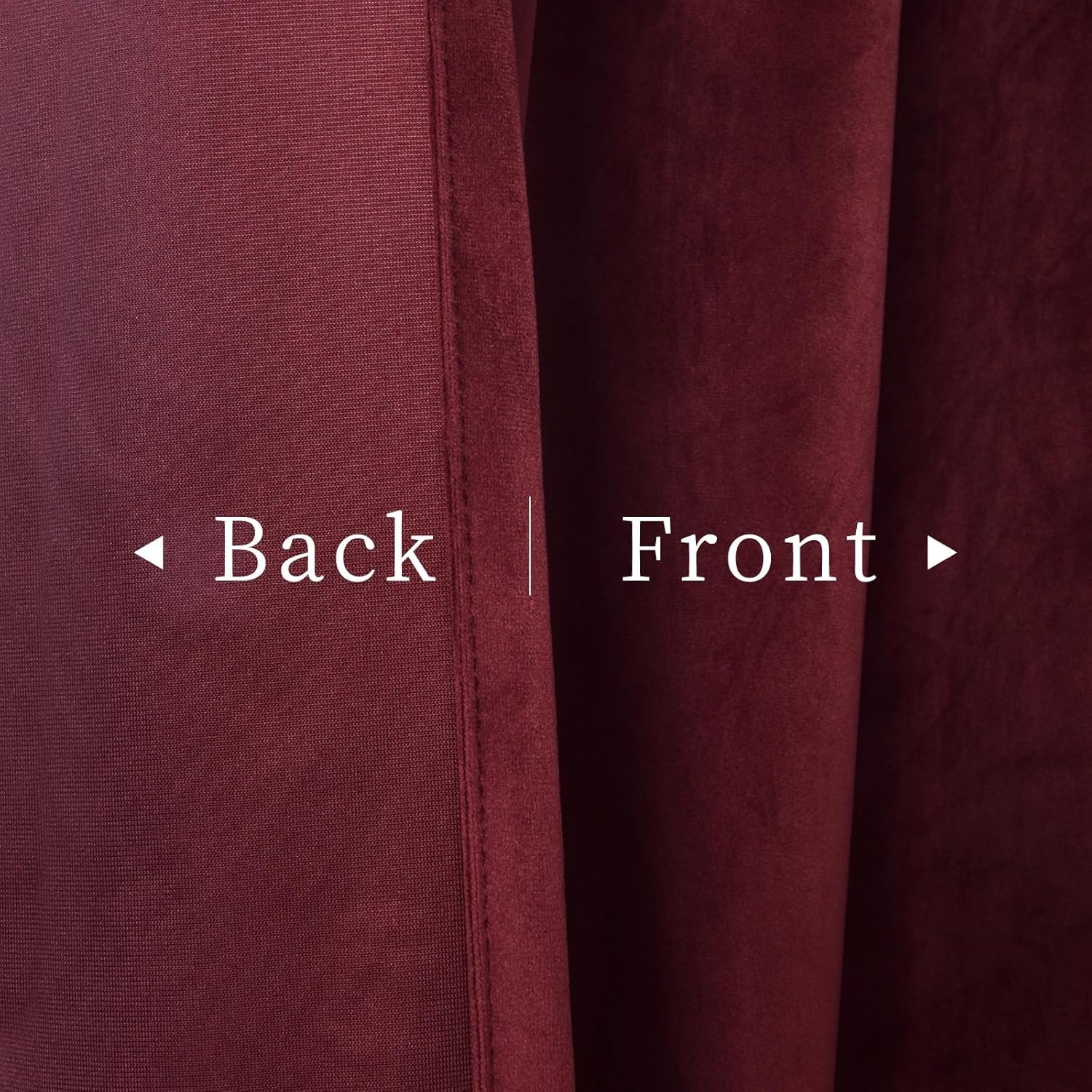 Luxurious 96″ Velvet Ruby Wine Curtains – 2 Panels, Room Darkening Drapes