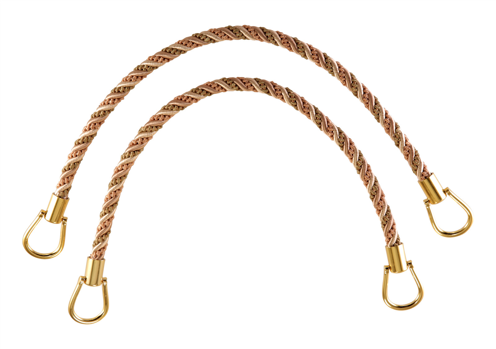 Olive Peach Ivory 18″ Rope Tiebacks Prairie Peach [Pair Of]