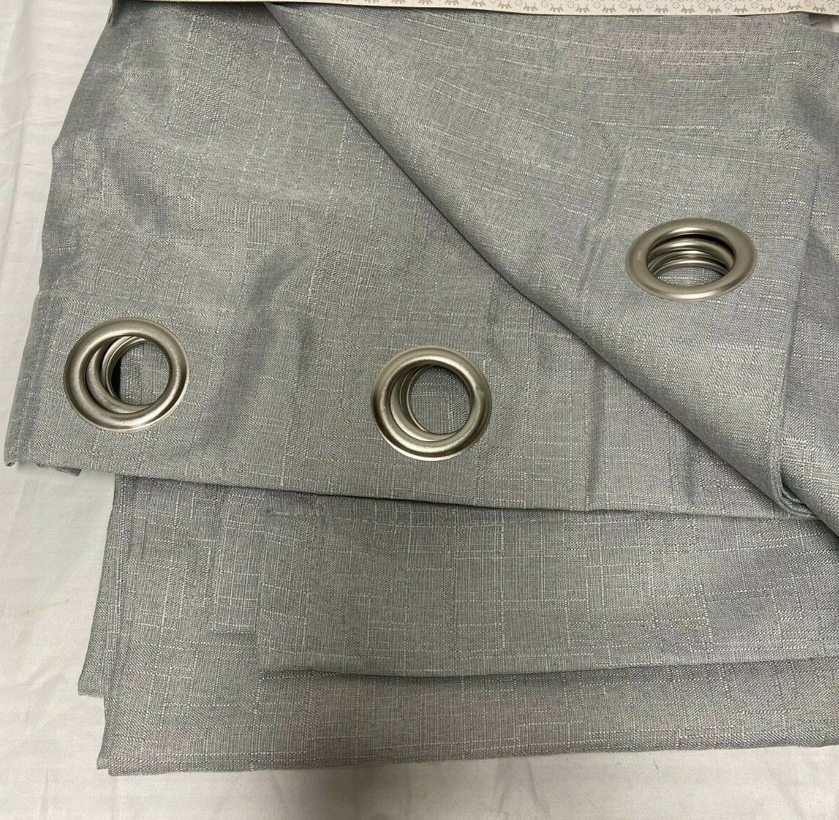 2 Exclusive Home Grommet Top Curtain Panel Pair LOHA Dove Gray 54″ by 96″ Each