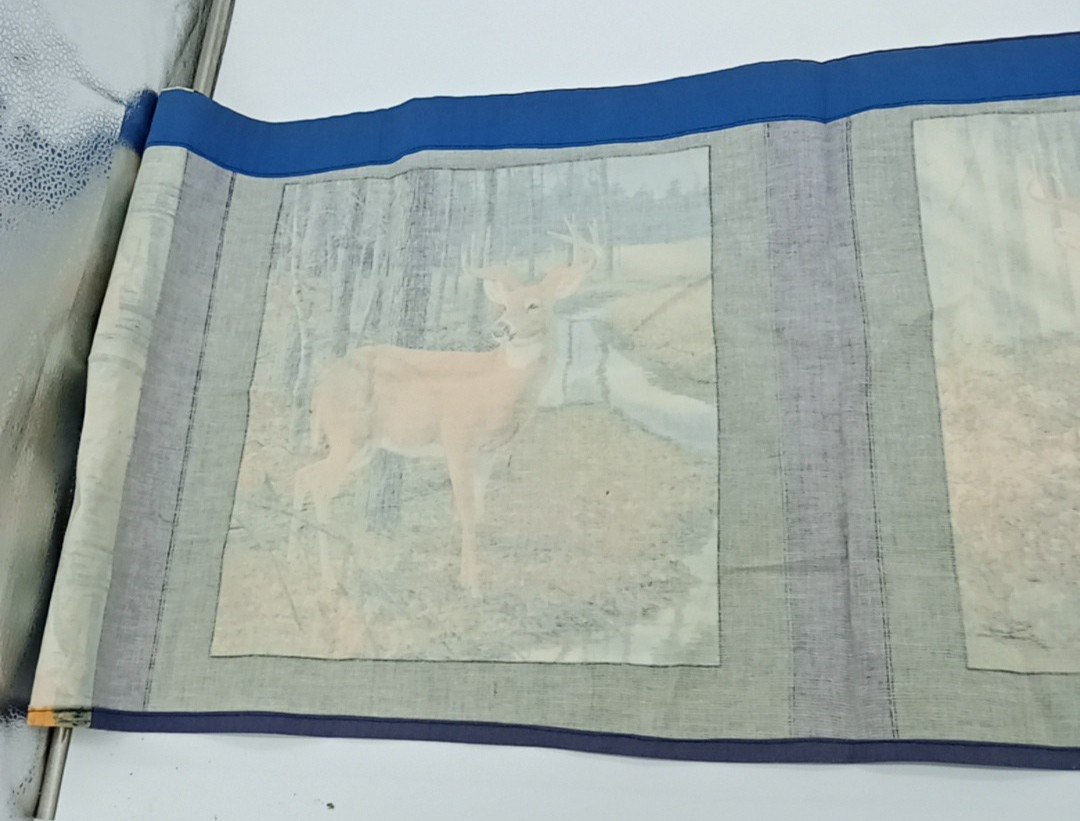 Vintage Deer Nature Valance Wall Hanging