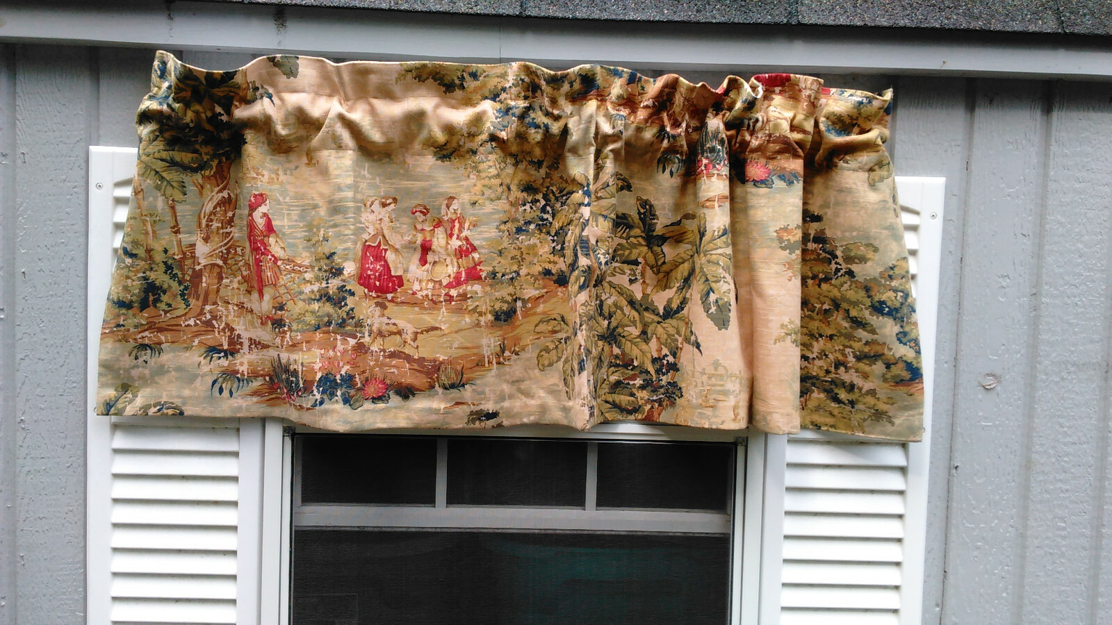 COVINGTON BOSPORUS VALANCES-CUSTOM MADE-LINED IN WHITE 54 X 18-15 AVAILA