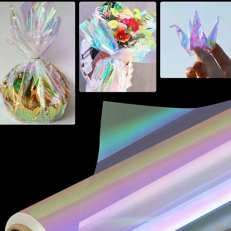 Rainbow Red Blue Window Tint Colorful Sticker Film Home Glass Privacy Decorative