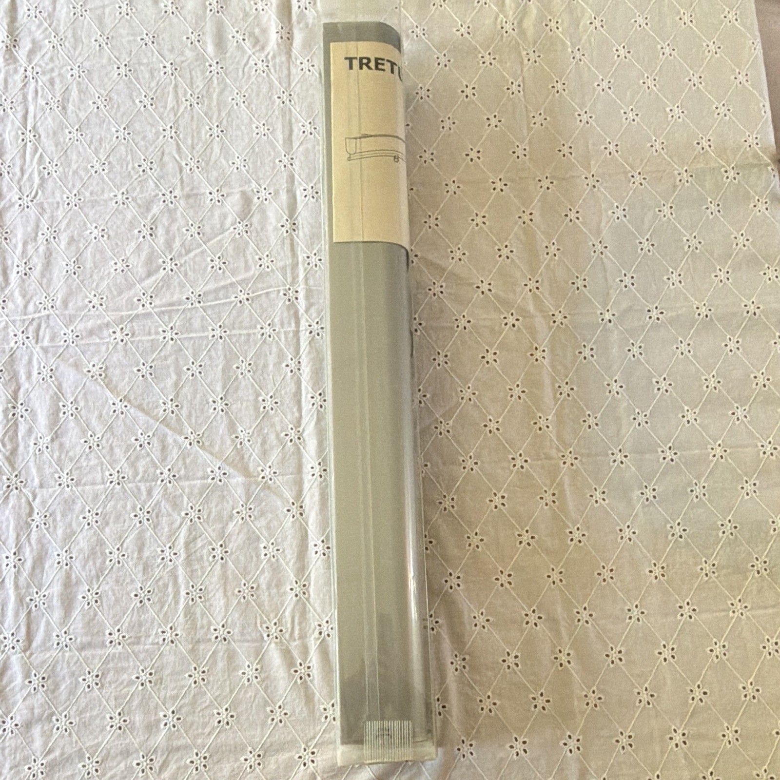 IKEA TRETUR Blackout Roller Blind Gray 68.6x195cm Aluminum/Poly Pull Cord