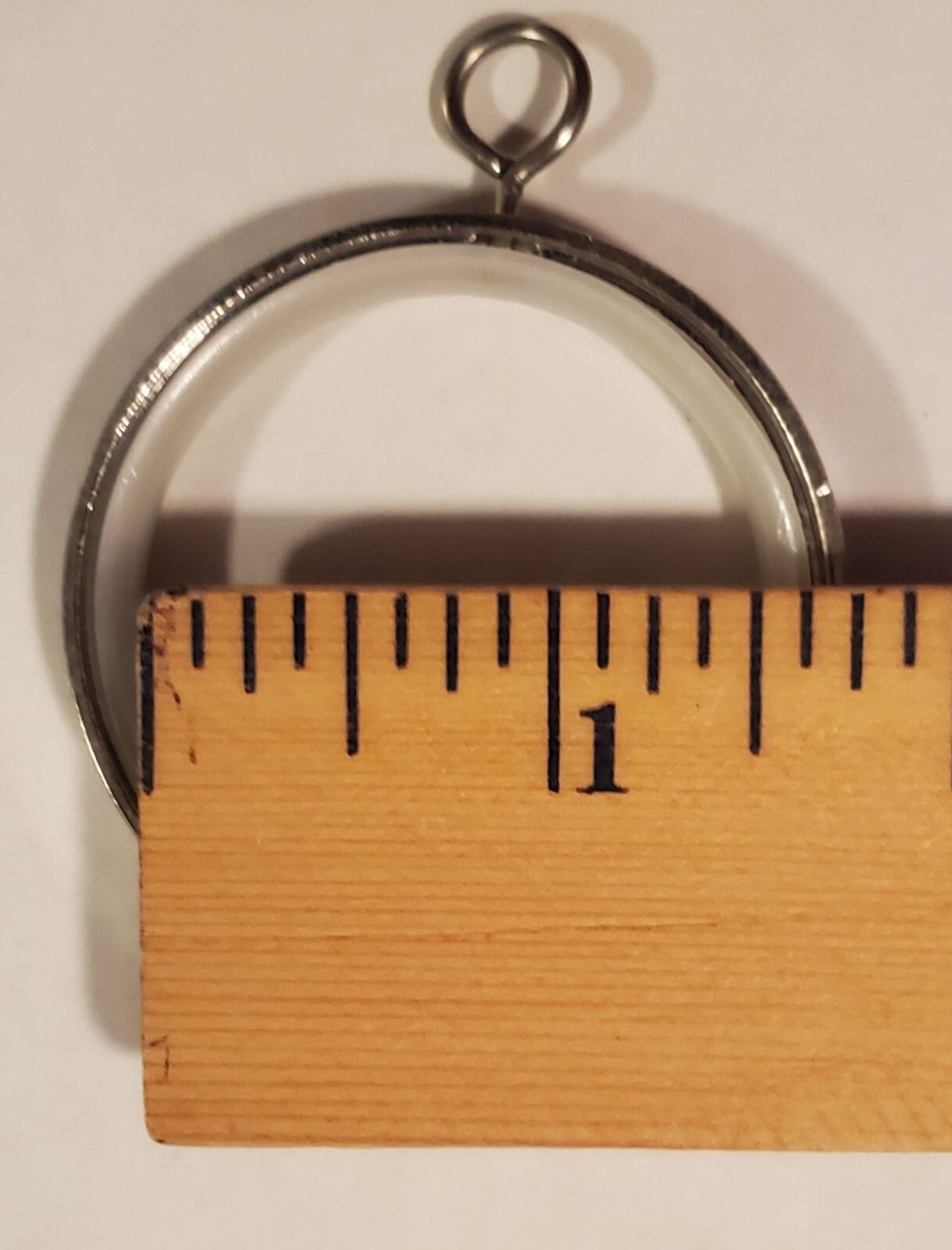 Lot of 14 Easy Slide Curtain Rings Silver Toned Inside Diameter 1.5″