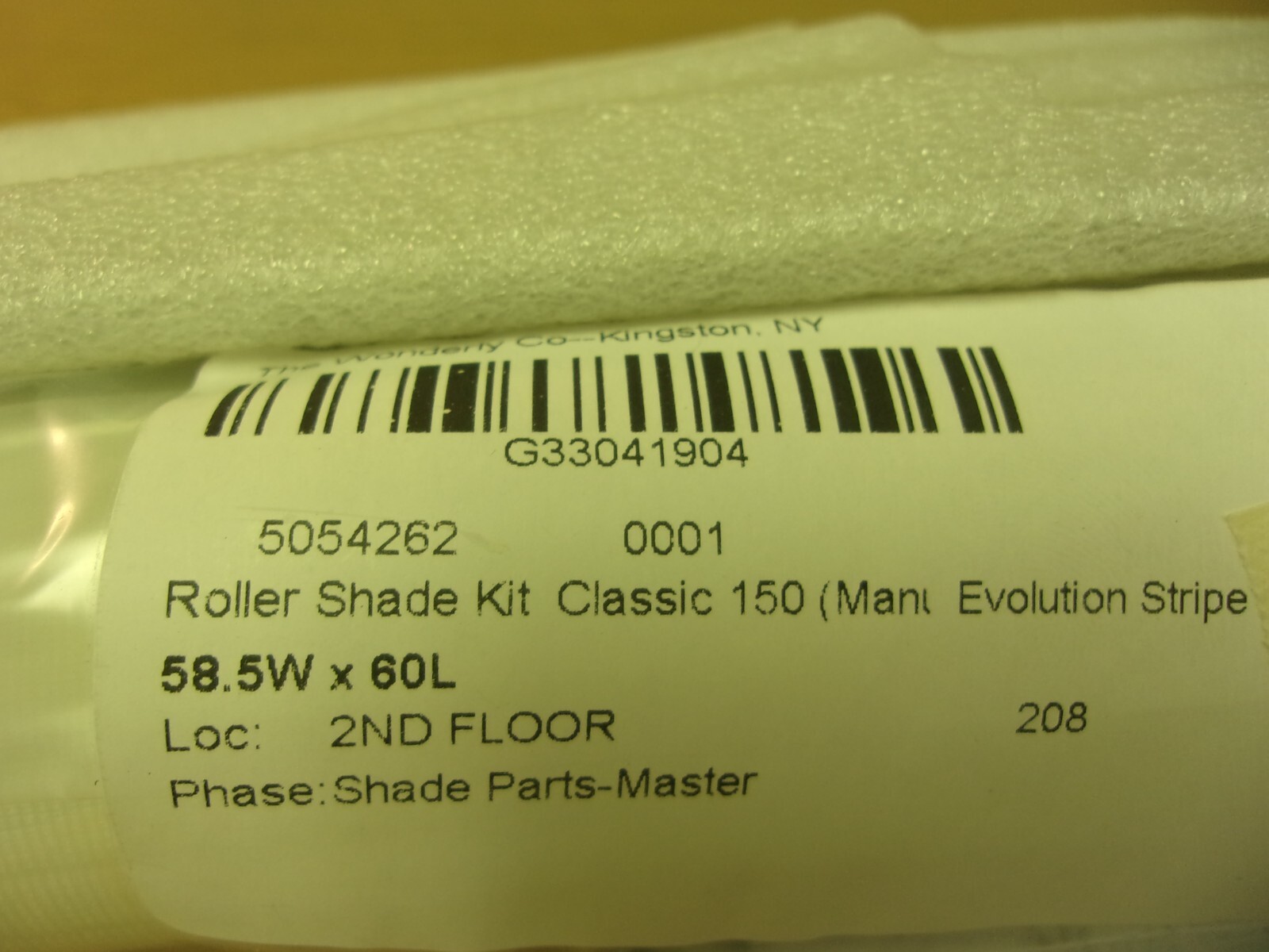 Roller Shade Kit Cassic 150 Skyline Series 4″ Facia G33041904 58.5W x 60L Fabtex