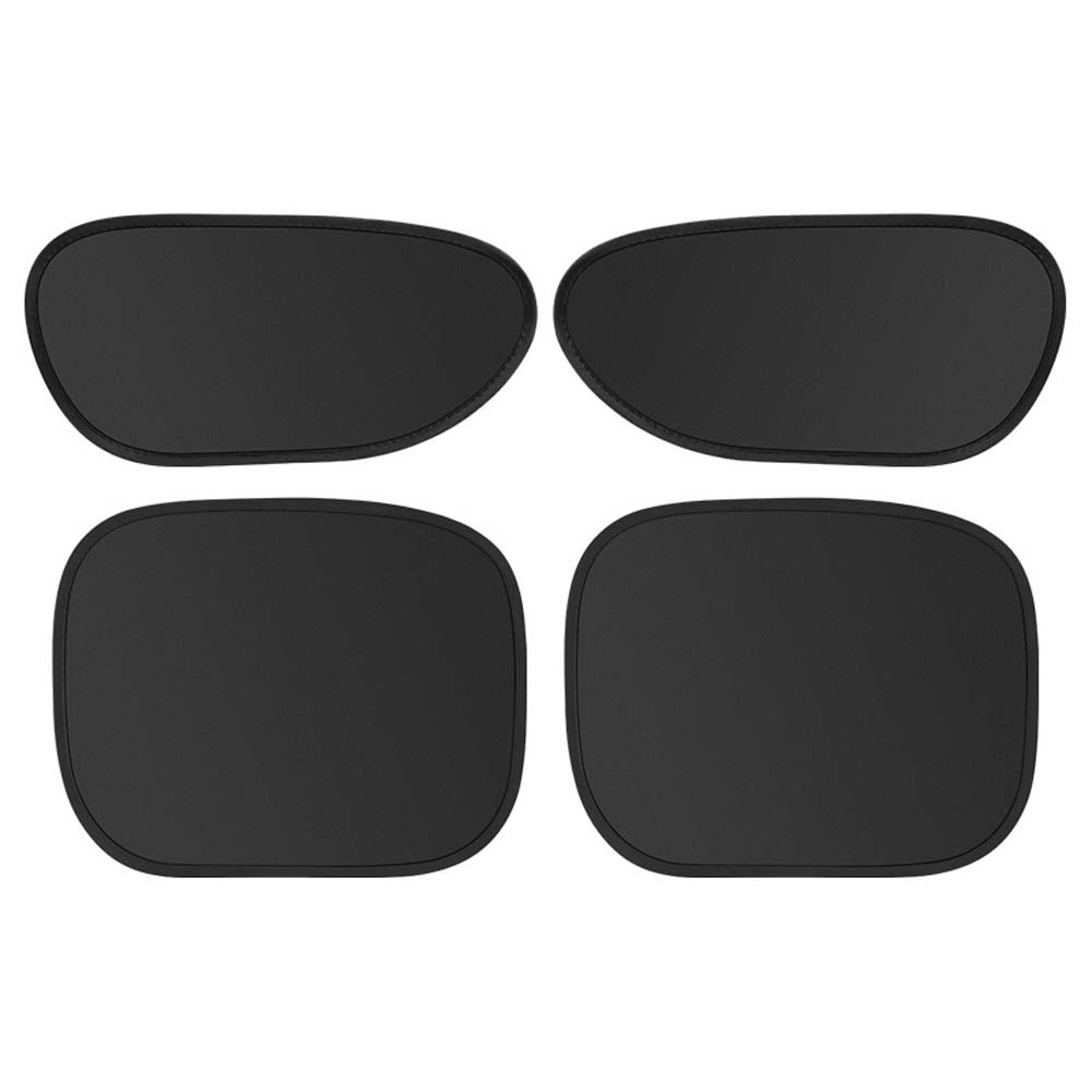 Arc-Shaped 46.5Cm 44Cm Large Static-Cling Dark Black Coated Car Window Sun Shade