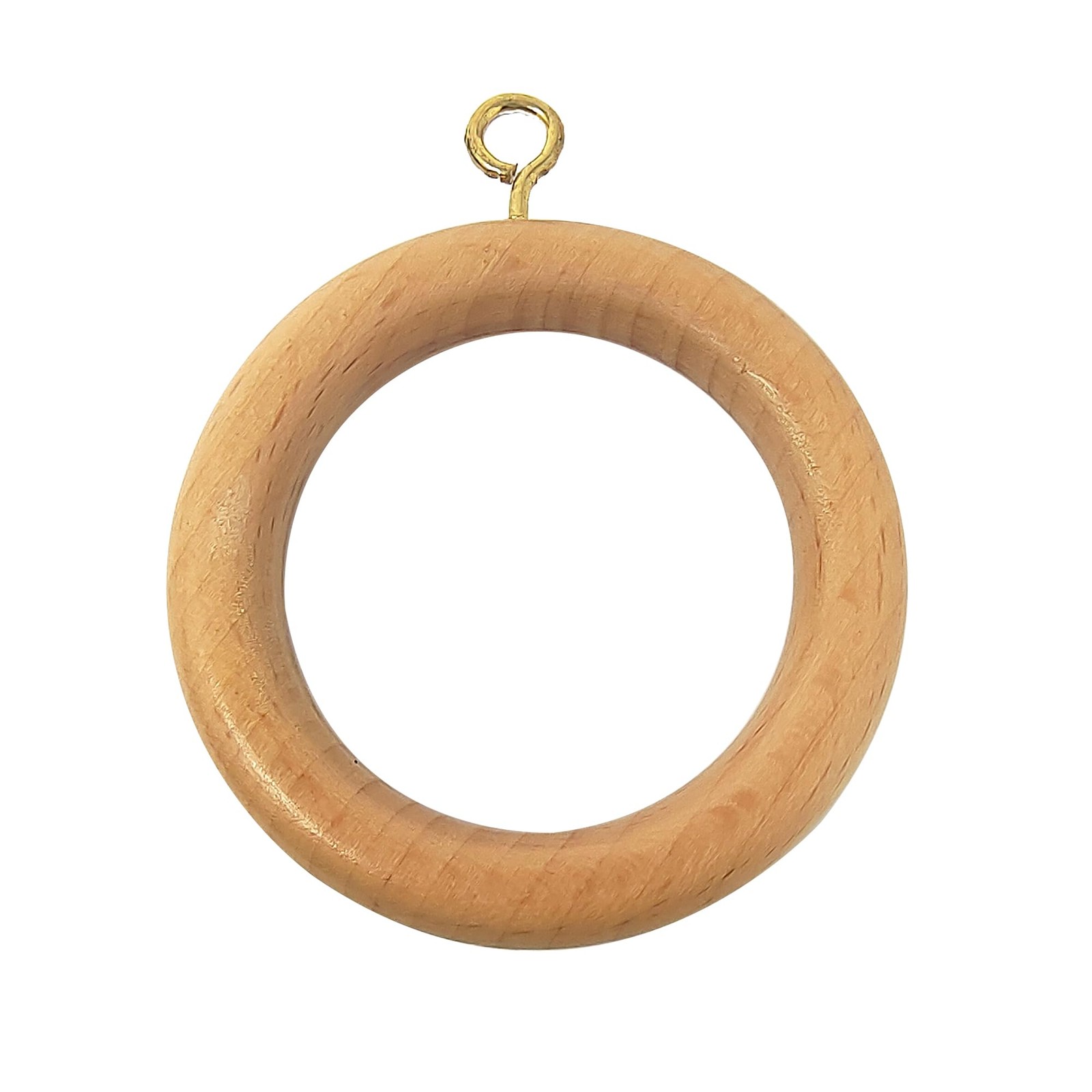 Premium 12 Pcs Wooden Curtain Drapery Rings, Natural Beechwood for 0.5 to 1.2…