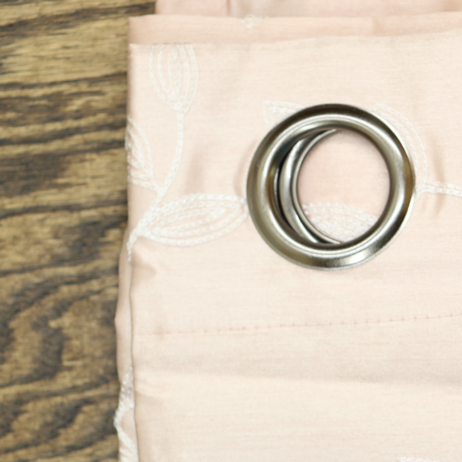 max Blackout Grommet Blackout Single Curtain Panel Blush Pink White 50×108