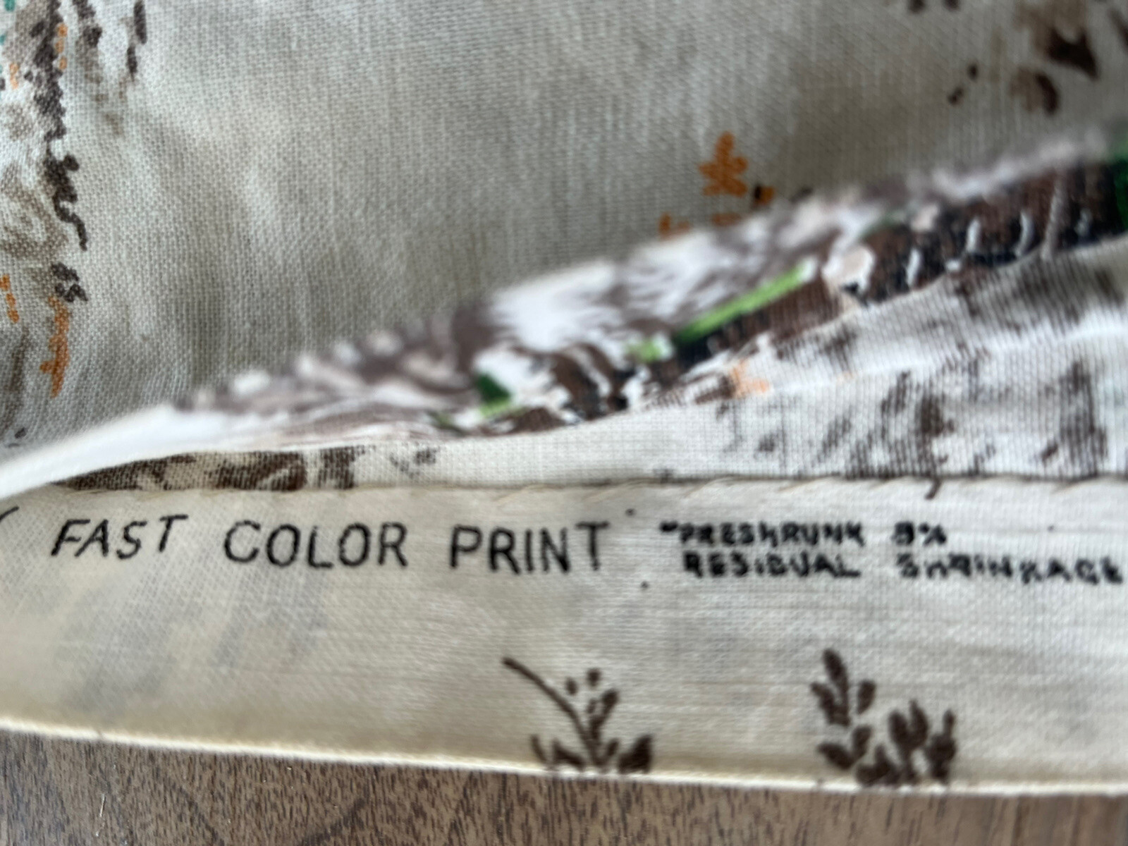 Vintage Toile Drapery Curtains Cottage Decor Horse Buggy Victorian A50