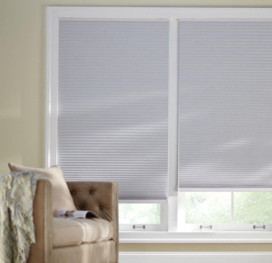 HDC Shadow White Cordless Blackout Cellular Shade – 30 in. W x 72 in. L