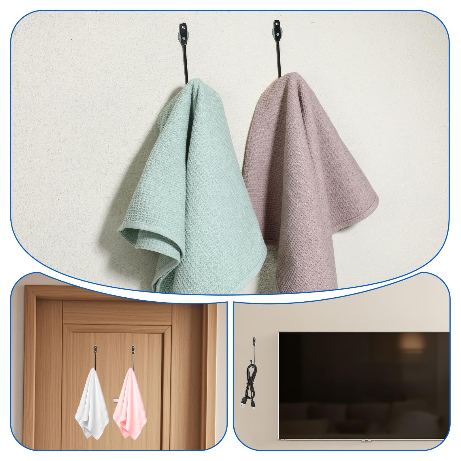 Curtain Tie Backs Metal Wall Mounted Decorative Holdbacks, for Drapes Wall