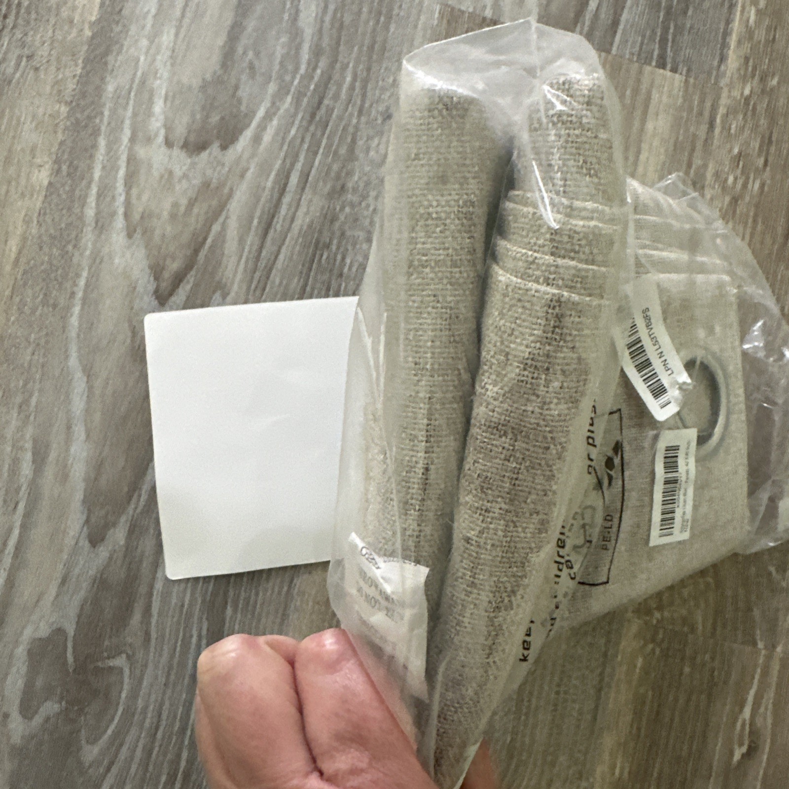Youngstex Linen Curtains, Light Filtering. 2 Panels, 42 W X 45 L Oatmeal color