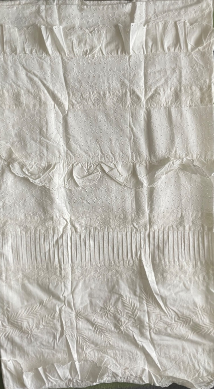 Pottery Barn x LoveShackFancy Ivory Eyelet Embroidery Light-Lined Curtain 48×84″