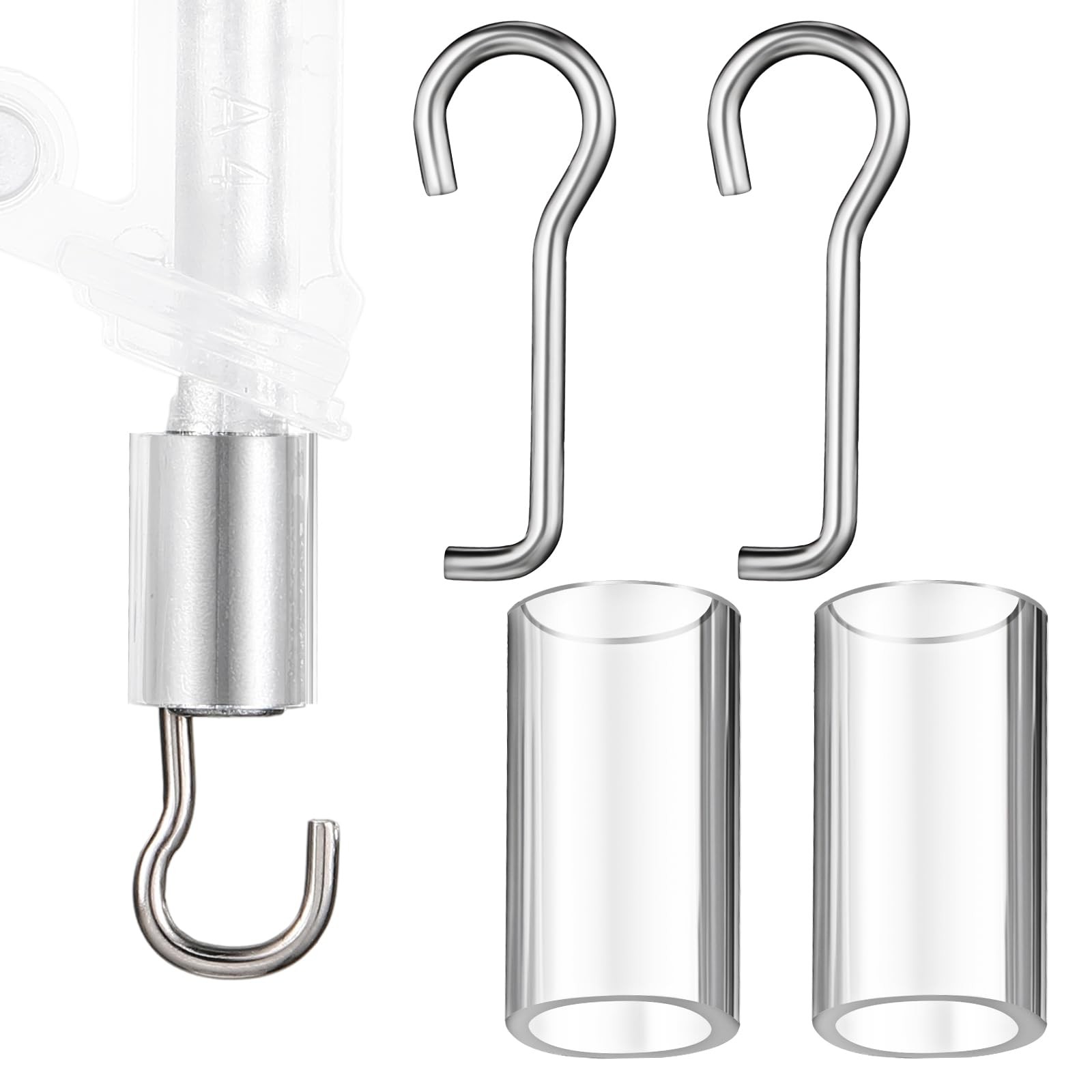 Ninehaoou 2 Set Wand Wire and Sleeve Collar for One Size, Multicolor