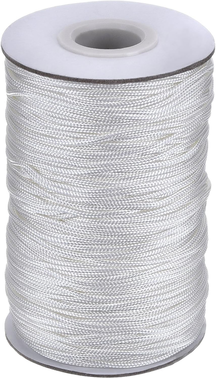 Outus 109 Yards/Roll Blind Replacement String White Braided Lift Shade Cord for