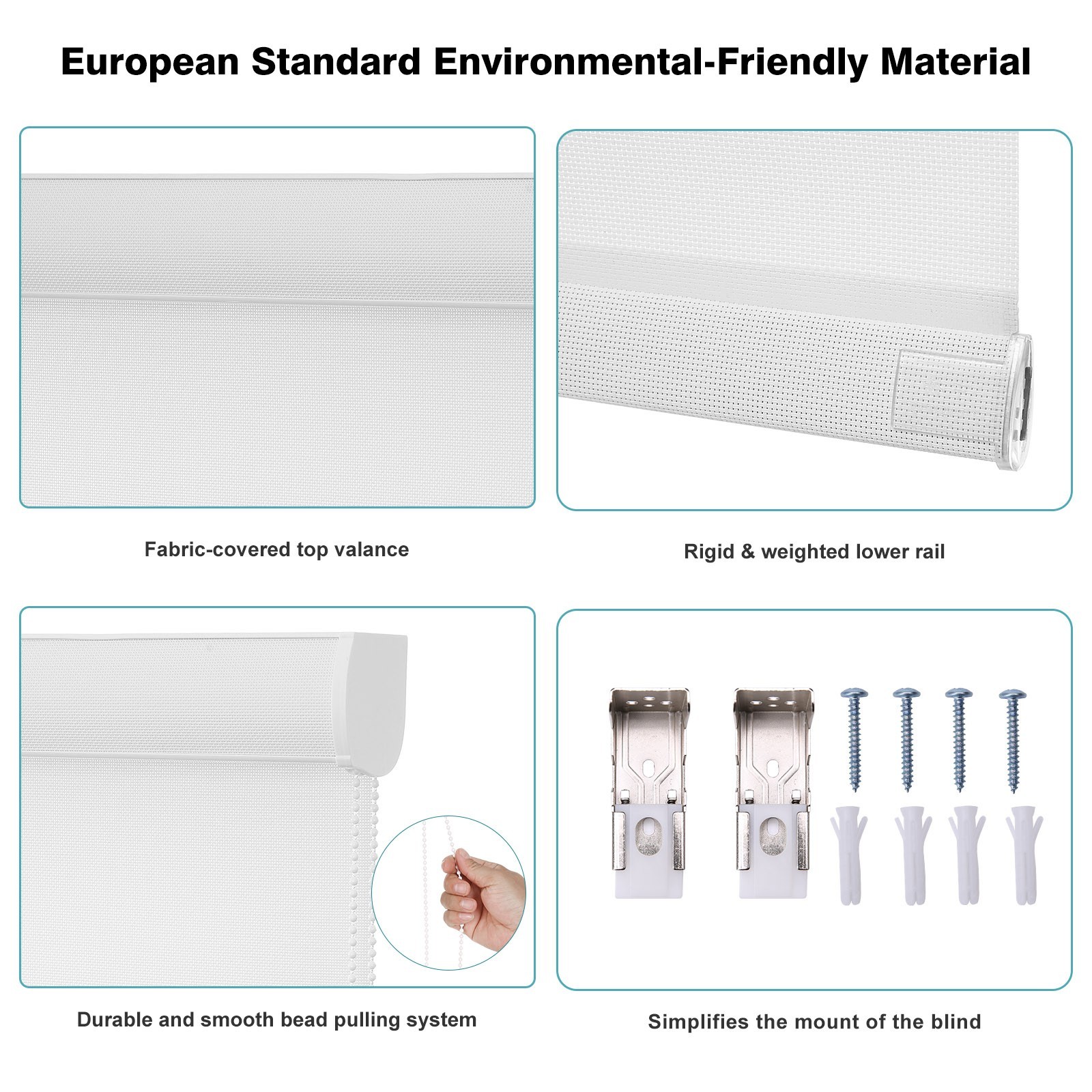 Changshade CUSTOM Window Blinds Roller Shades Easy Installation-Light Filtering
