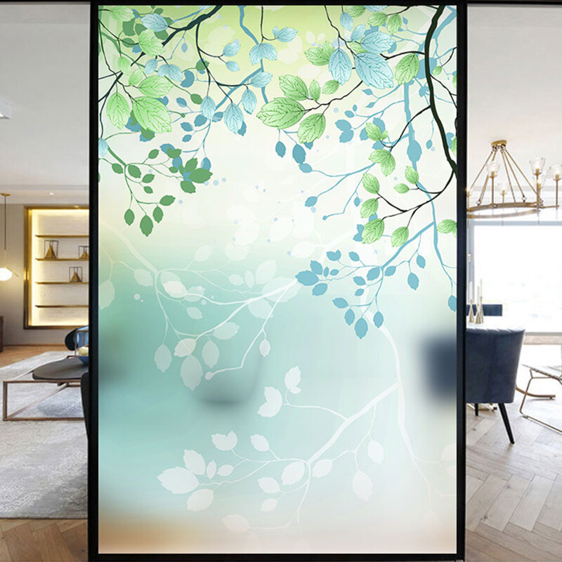 Window Flower Film Vinyl Stained Glass Window Sticker Protection Tint