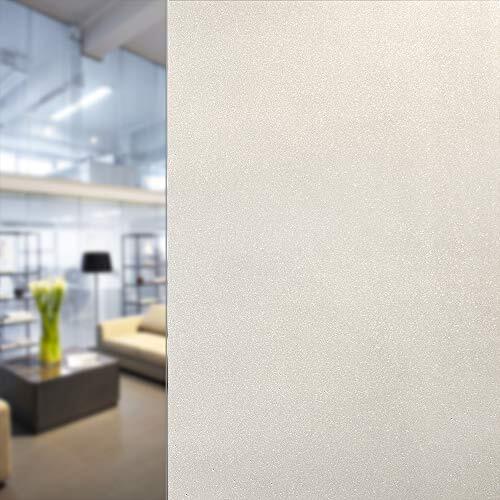 BDF 1SPWH Window Film Non-Adhesive Sparkling Frost White Privacy Static Cling