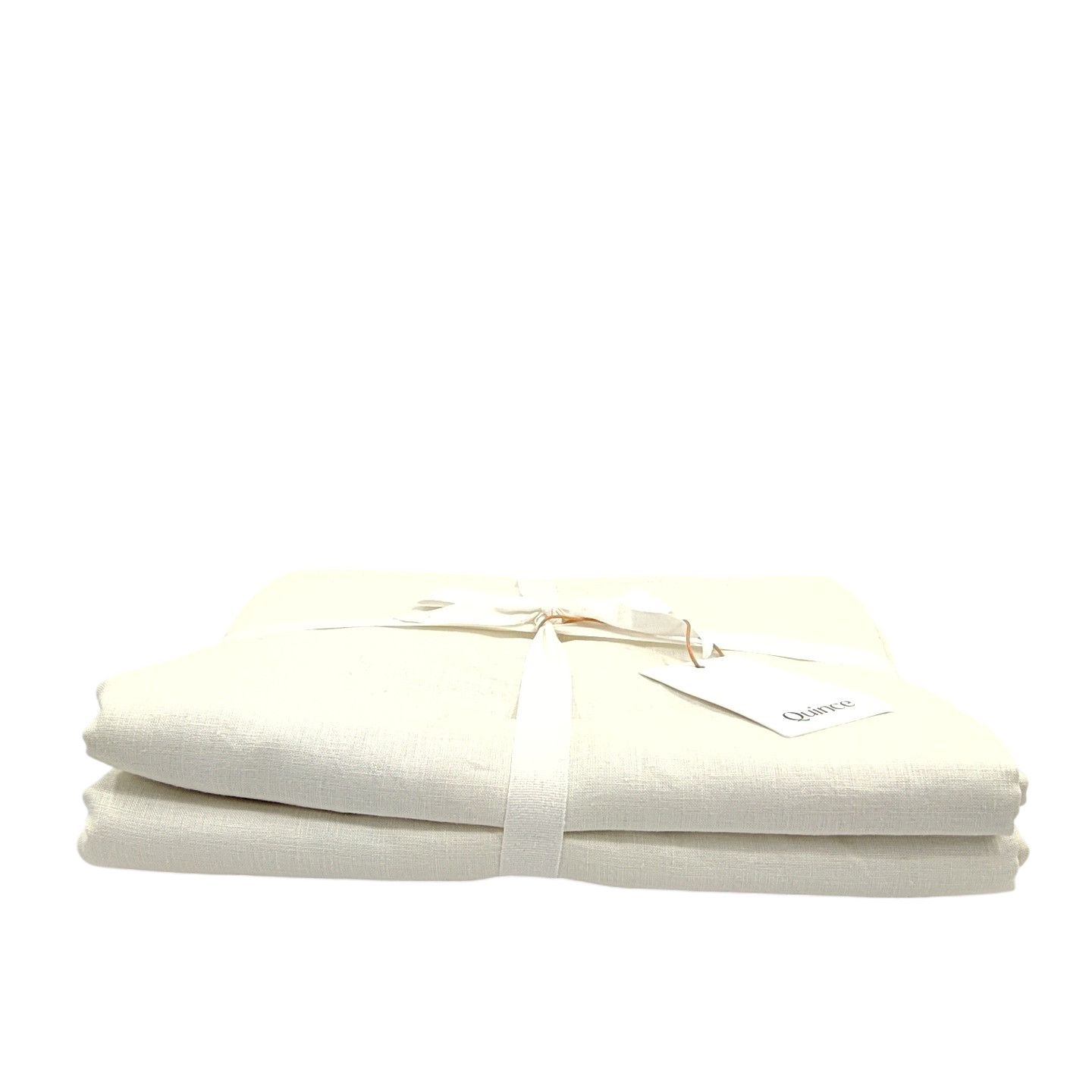Quince Home European Linen Room Darkening Curtain Ivory 48X96