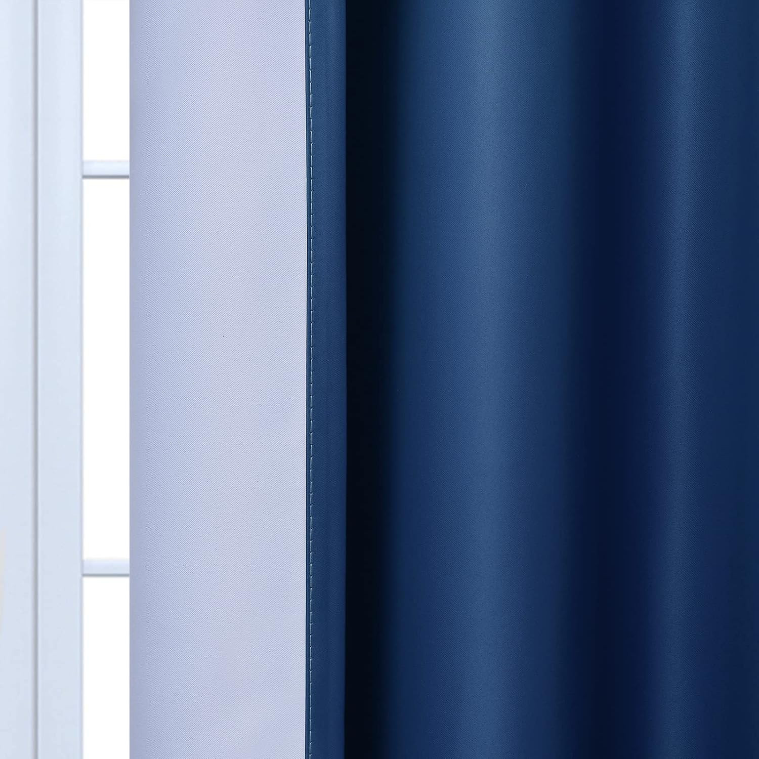 Blue Ombre Curtains Light Blocking Gradient Color Drapes Room Darkening Thermal