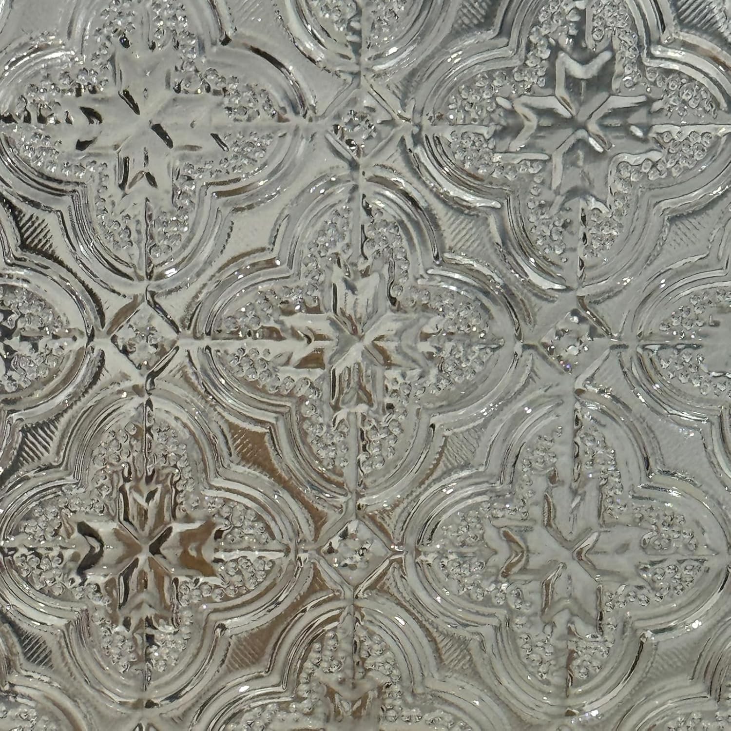 3D Stained Glass Window Film, Decorative Window Privacy Film for Bathroom,Front