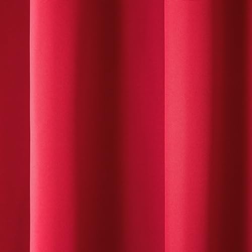 Cabana Solid Heavyweight Indoor Outdoor 54″W x 84″L (Pack of 2) Radiant Red