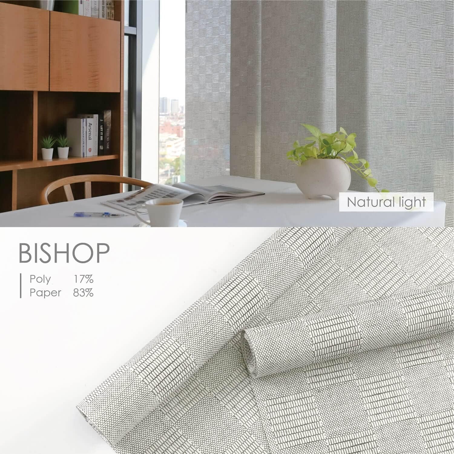 Adjustable Sliding Panel Track Blinds Room Divider Window Door Decor
