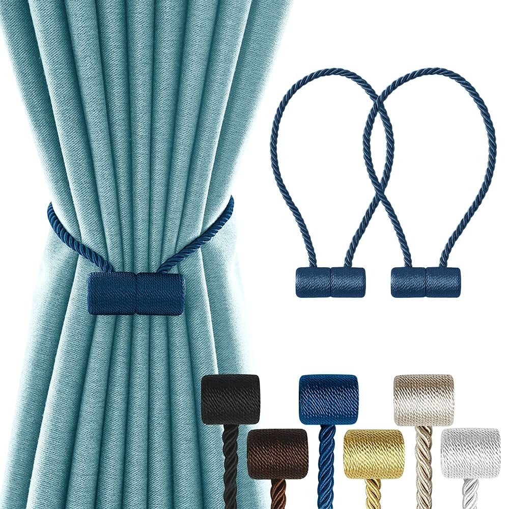 2 Pack Magnetic Curtain Tiebacks Clips Curtain Holdbacks VS Upgraded Modern S…