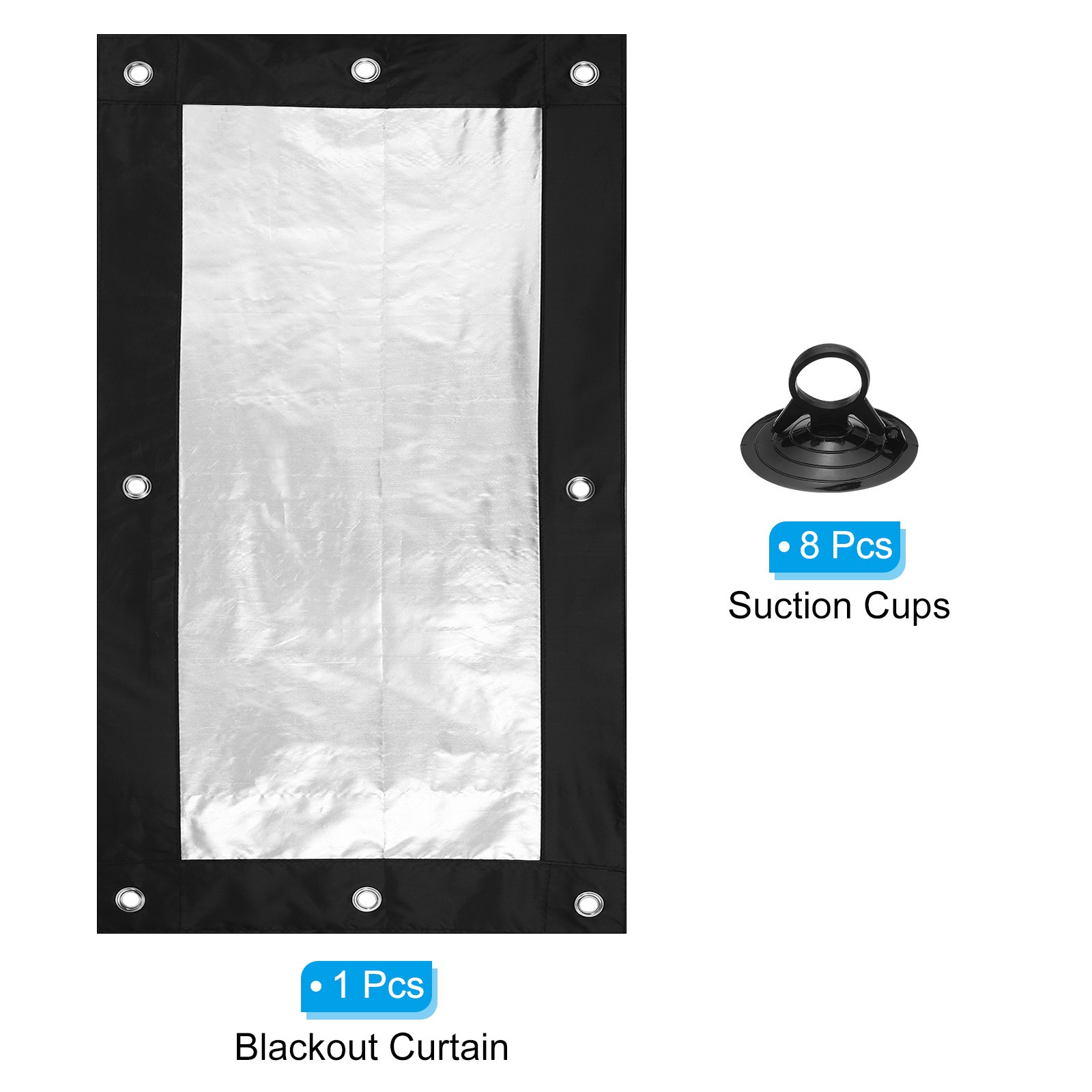 Nursery Blackout Curtain, 47″ x 38″ with Suction Cups for Nursery Bedroom