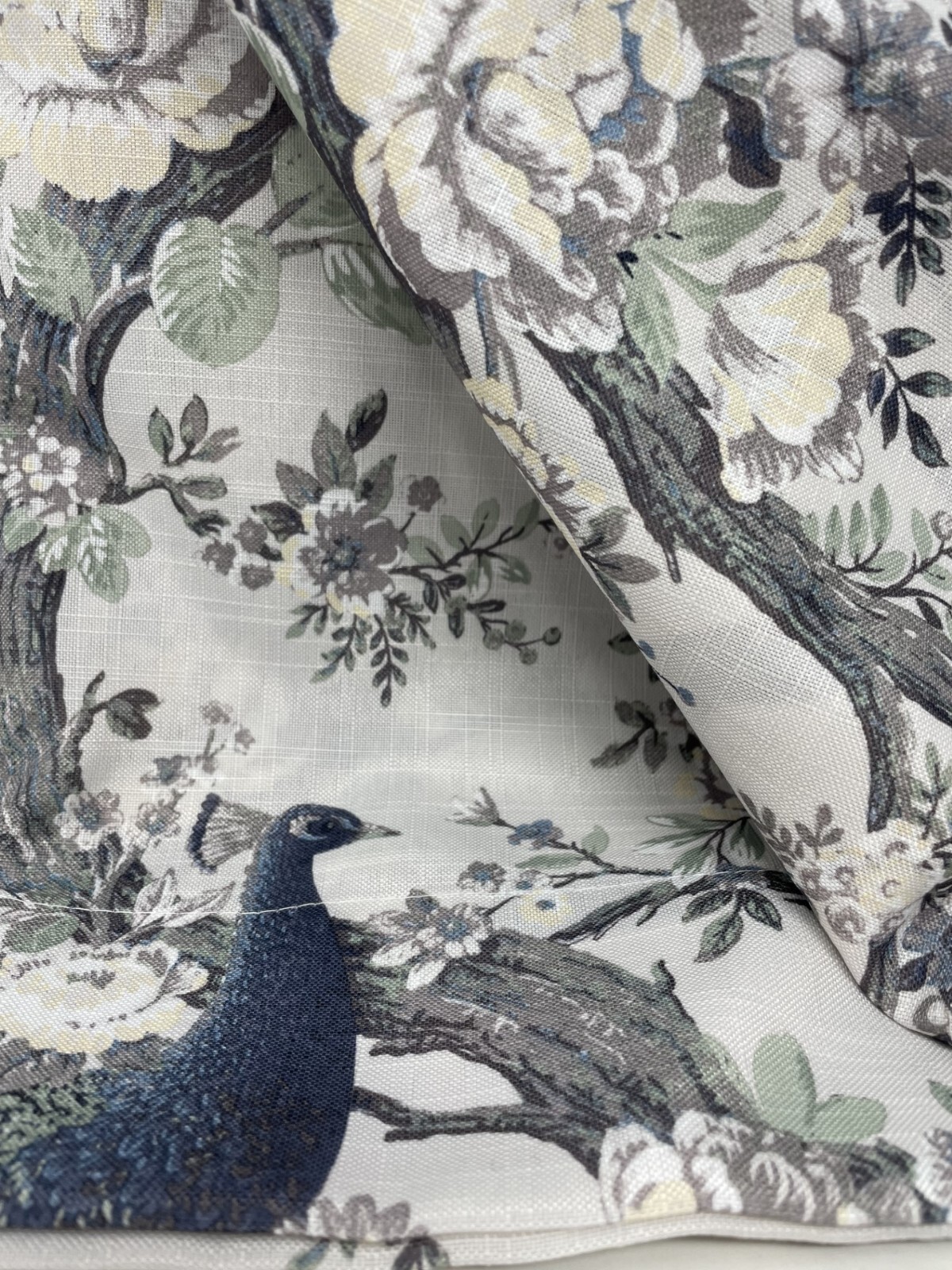 New Laura Ashley Belvedere Peacock Drapes Curtains 38 x 96 Set of 2 ~Navy~Blue~