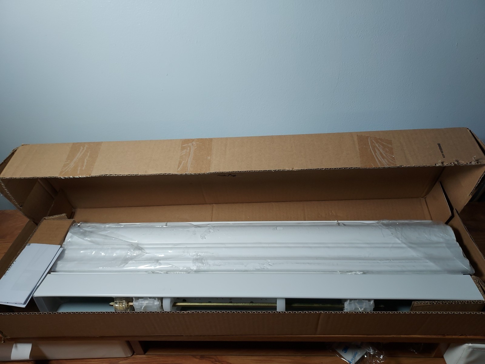 Lotus & Windoware Cordless, 2 Inch Faux Wood Blind, 24″ Wide x 60″ Long