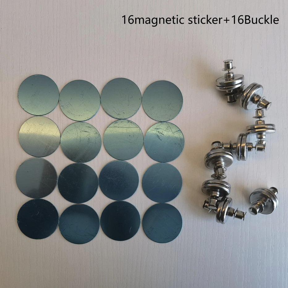 8 Pairs Magnetic Curtain Tiebacks Modern Metal Curtain Holder Buckles – NEW