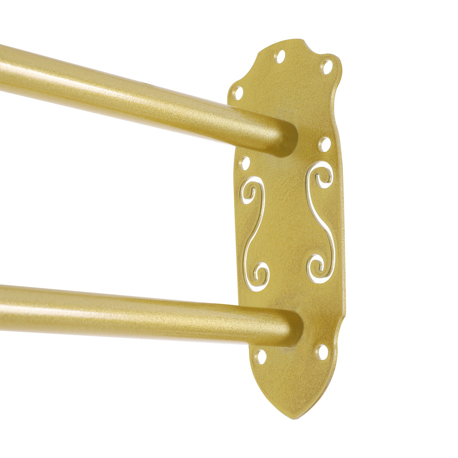 Privacy Partition Curtain Metal Support Wall Mounted U-Shape Room Divider 2M