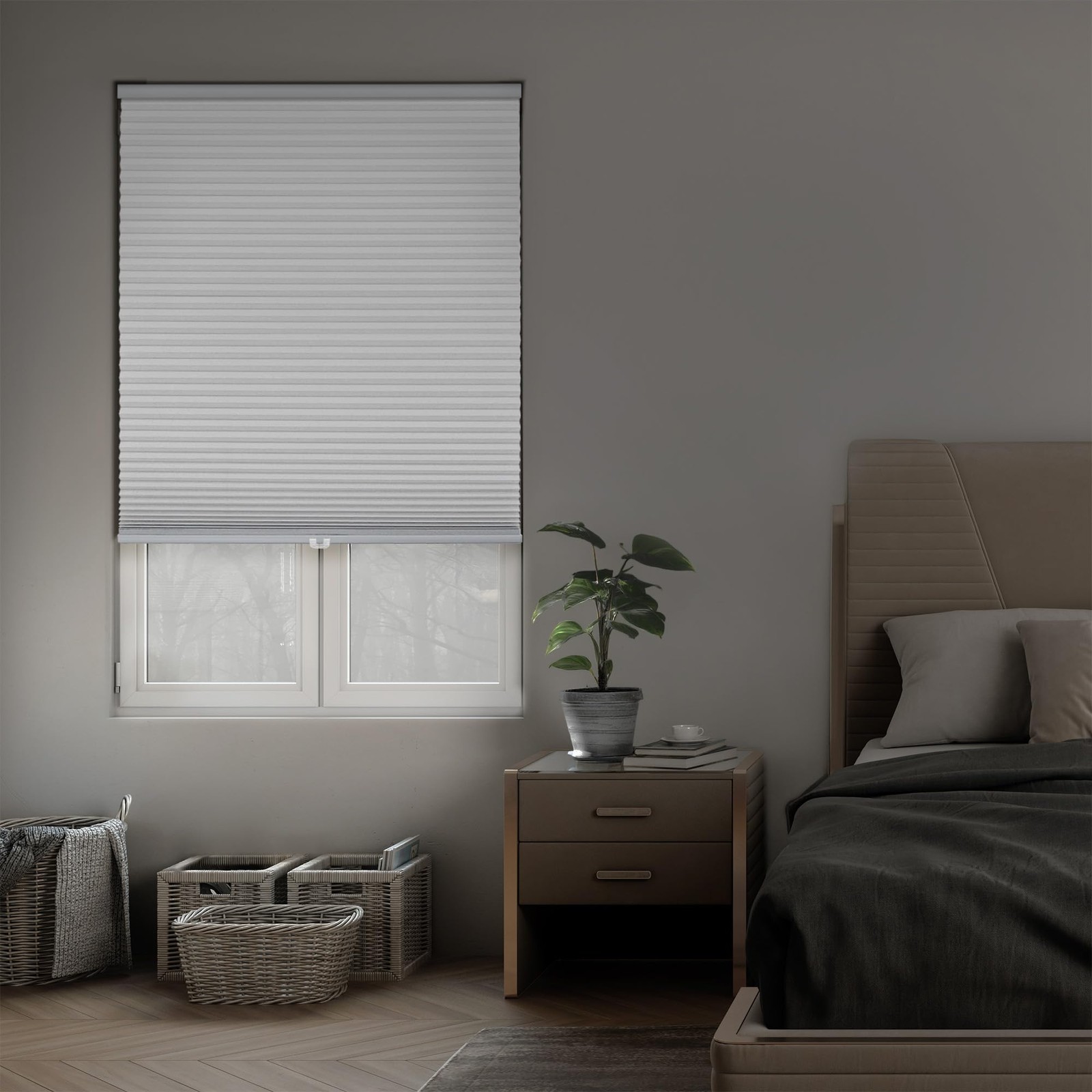 Dez Furnishings Cordless 1.5 Blackout Cellular Shade Energy Saver 20.5 W X 48 H