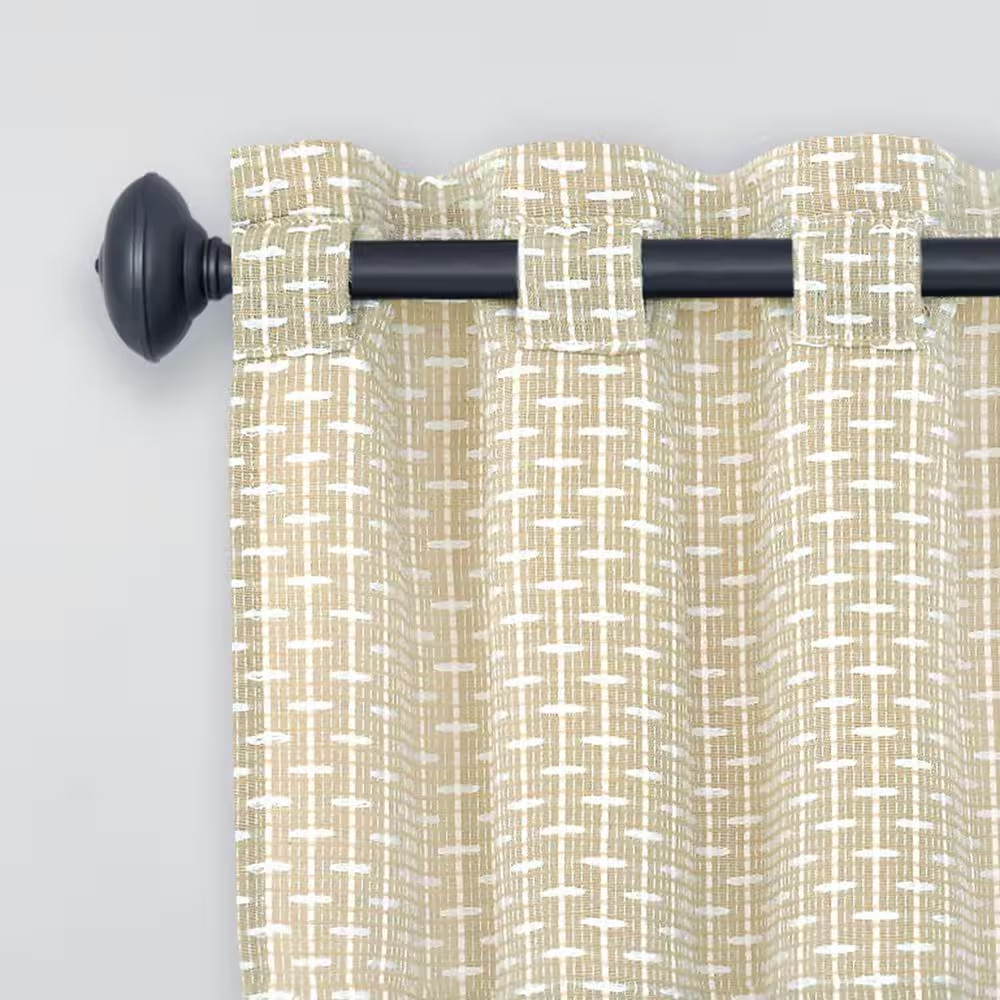 Bedford Light Filtering Window Curtain Valance – 58X13 – Tan