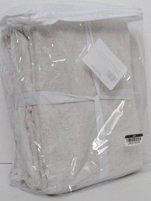 Pottery Barn Brixton Unlined Textured Curtains, 50″ x 96″ Heathered Oatmeal NWT