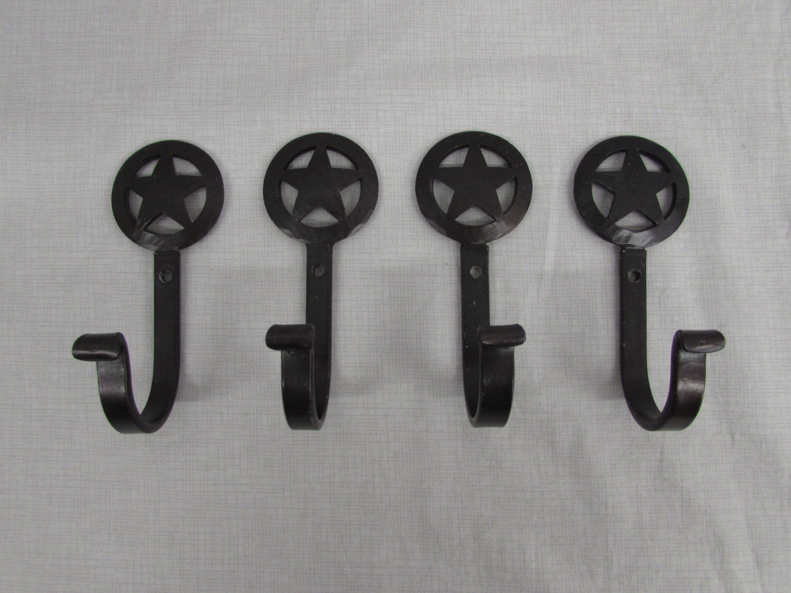Texas Star Curtain Hooks, Set of 4