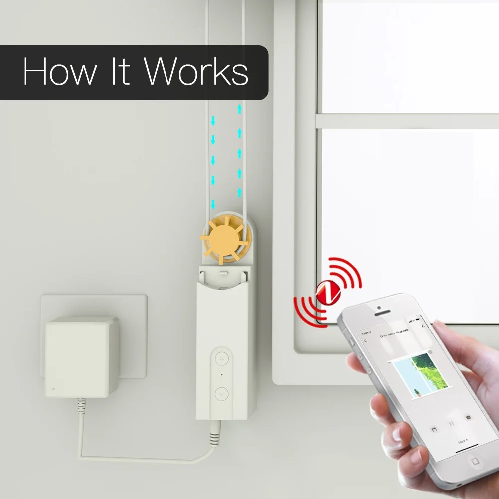 MOES New ZigBee Smart DIY Roller Blinds Motor – Tuya App, Alexa/Google Voice Con