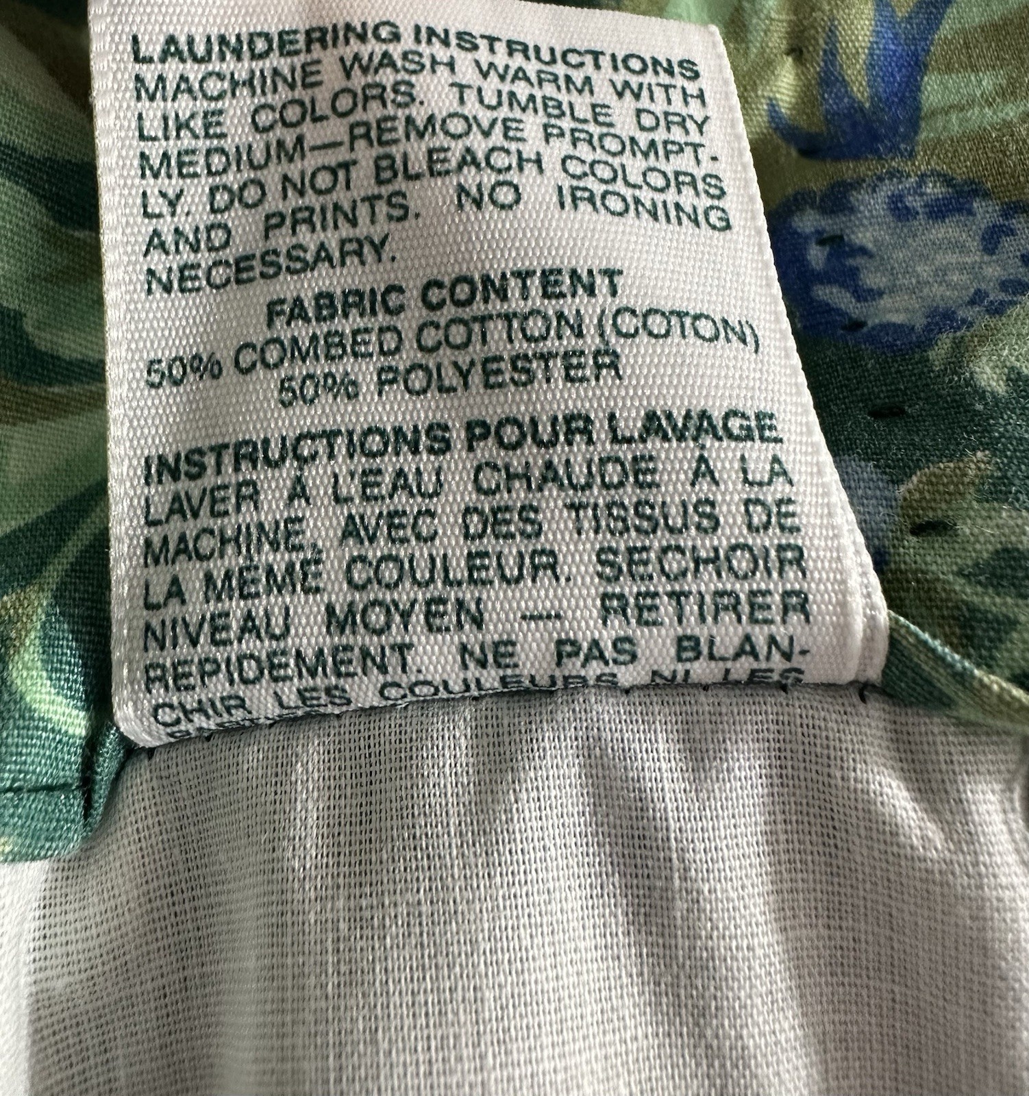 Laura Ashley Brambleberry Green Rod Pocket Lined Drape 41”x85”