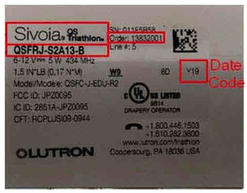 NEW Lutron Sivoia QS Triathlon Roller Shade-Width 34 3/4 Height 62 Fabric-BN903-