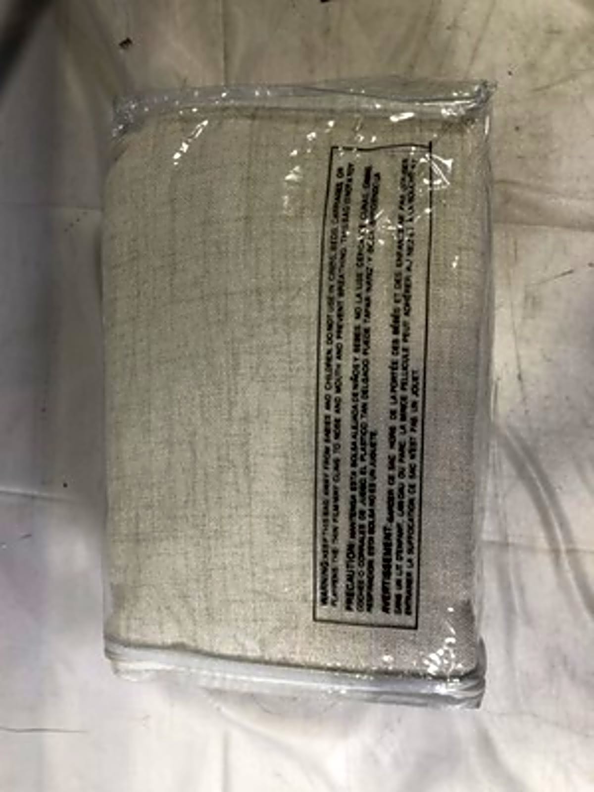 Drift Away DriftAway Ivory Linen Texture Curtain Panels 52×84 Semi Sheer Rod