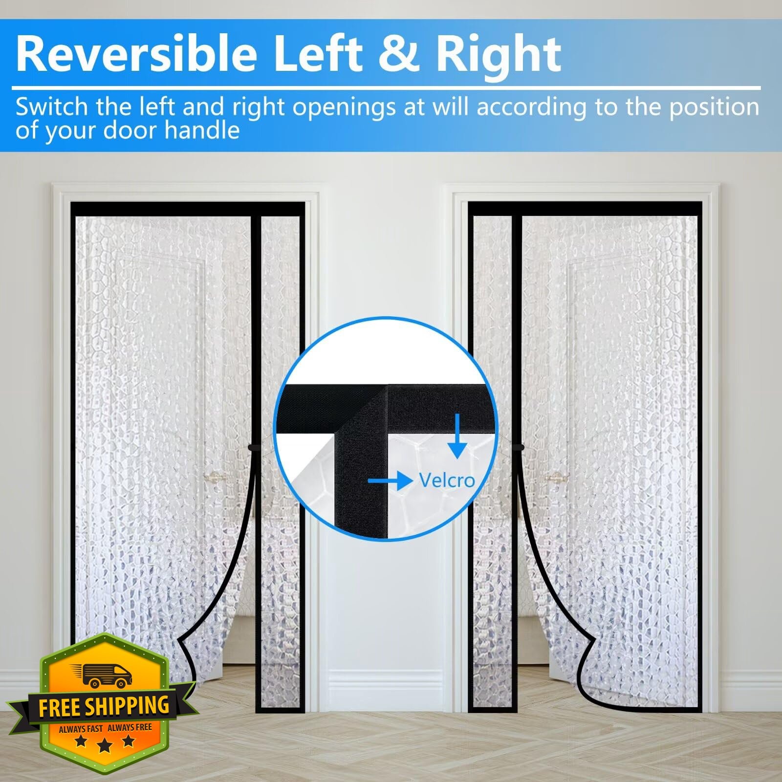 RELIANCER Insulated Door Curtain Fits 36″x80″