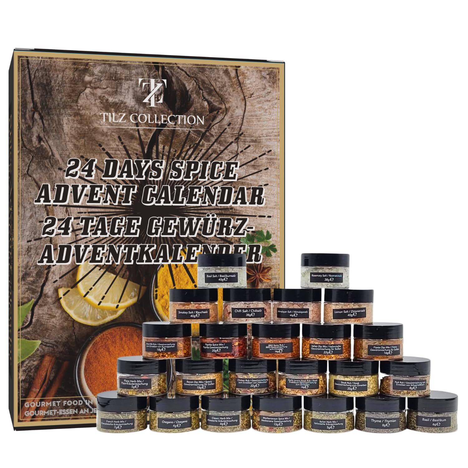 Herbs And Spices Advent Calendar 202124 Mini Spice Jars Food Advent Calendar Coo