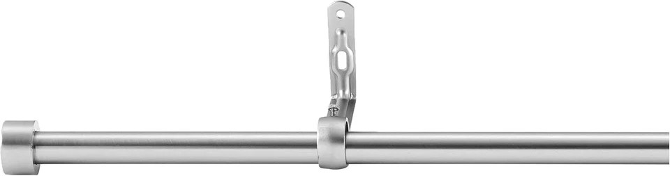 Umbra Cappa Adjustable Nickel Curtain Rods for Windows 72-144 Inches