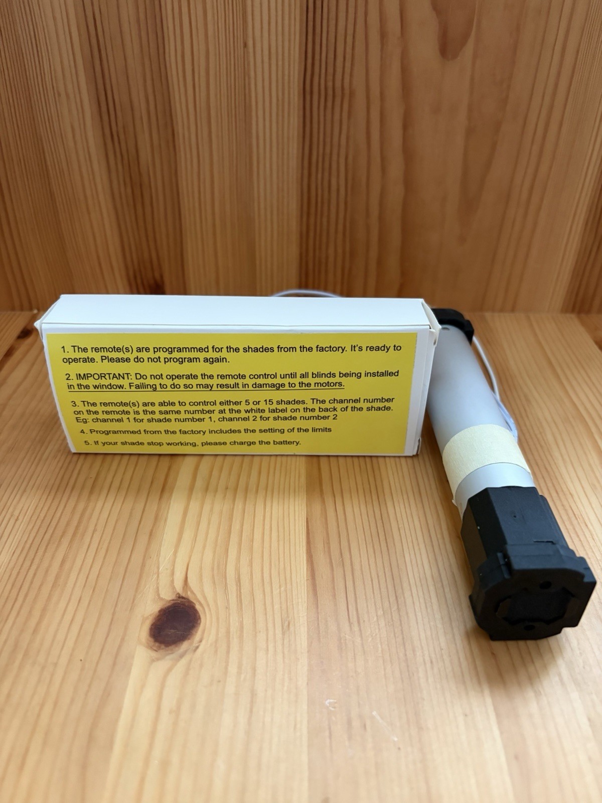 Blind Shade Motor And Remote Set